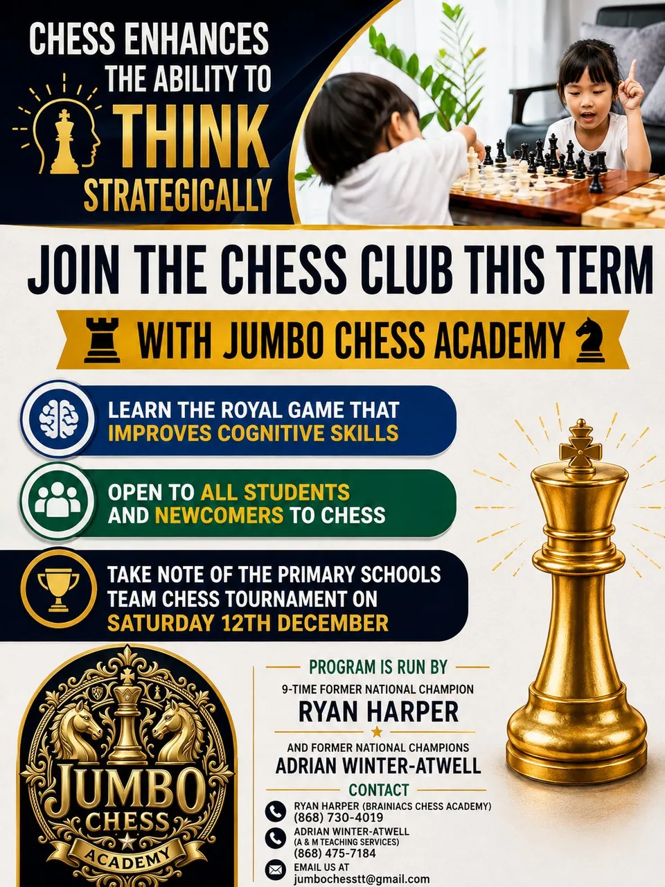 Join the chess club this term
